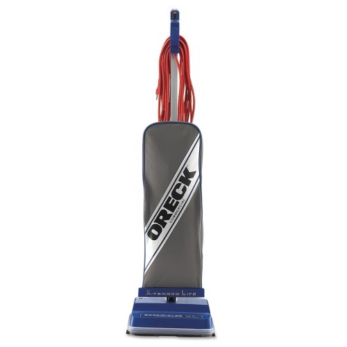 Oreck Xl Upright Vacuum, 12" Cleaning Path, Gray/Blue