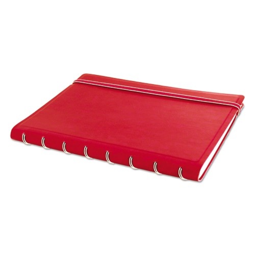 Filofax Notebook, 1-Subject, Medium/College Rule, Red Cover, 8.25 X 5.81 Sheets