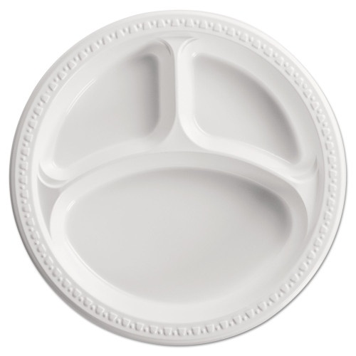 Dixie® Paper Dinnerware, Plates, White, 8.5 dia, 125/Pack, 4