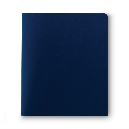 Smead Two-Pocket Folder, Textured Paper, 100-Sheet Capacity, 11 X 8.5, Dark Blue, 25/Box
