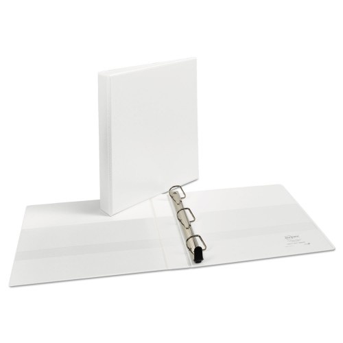 Avery Heavy-Duty Non Stick View Binder With Durahinge And Slant Rings, 3 Rings, 1" Capacity, 11 X 8.5, White,