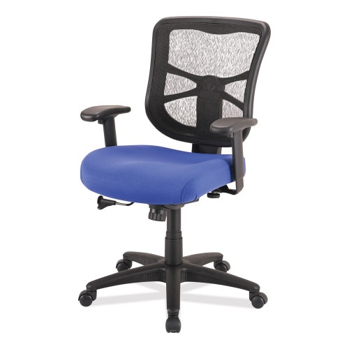 Alera Elusion Series Mesh Mid-Back Swivel/Tilt Chair, Supports Up To 275 Lb, 17.9" To 21.8" Seat Height, Navy Seat