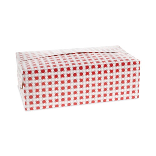 Pactiv Paperboard Box, Medium Dinner Box, 9 X 5 X 4.5, Basketweave, Paper, 400/Carton