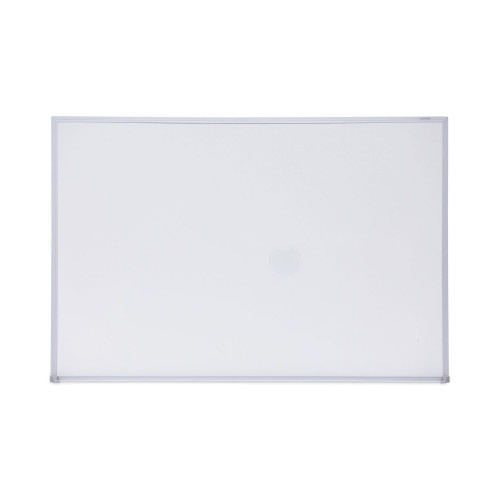 Universal Melamine Dry Erase Board With Aluminum Frame, 36 X 24, White Surface, Anodized