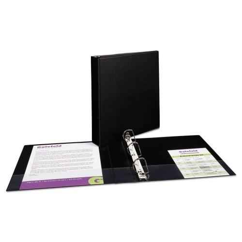 Avery Durable Non-View Binder With Durahinge And Slant Rings, 3 Rings, 1.5" Capacity, 11 X 8.5, Black
