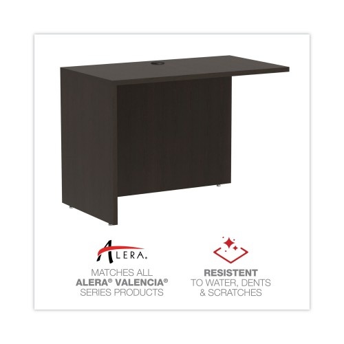 Alera Valencia Series Reversible Return/Bridge Shell, 42W X 23.63D X 29.5, Espresso