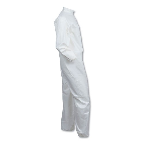 Kleenguard A40 Elastic-Cuff And Ankles Coveralls, 4X-Large, White, 25/Carton