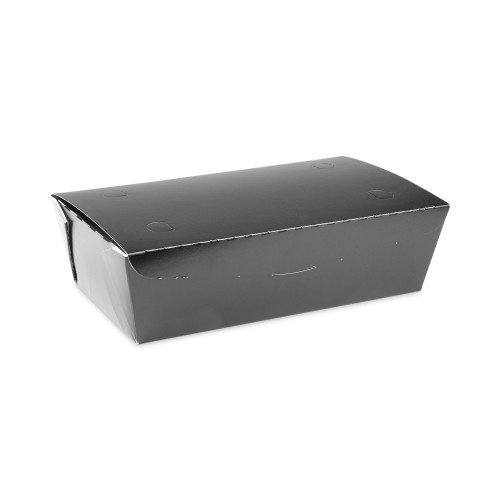 Pactiv Earthchoice Onebox Paper Box, 77 Oz, 9 X 4.85 X 2.7, Black, 162/Carton