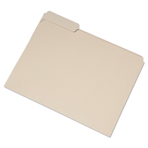 Abilityone 753001 Skilcraft Single Tab File Folders, 1/3-Cut Tabs, Left Position, Letter Size, Manila, 100/Box
