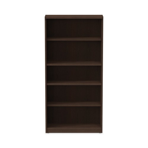 Alera Valencia Series Bookcase, Five-Shelf, 31.75W X 14D X 64.75H, Espresso