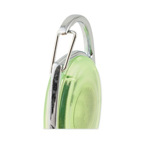 Advantus Carabiner-Style Retractable Id Card Reel, 30 Extension, Assorted  Neon Colors, 20/Pack