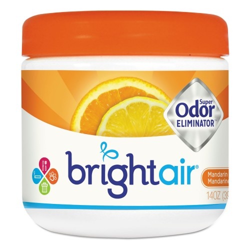 Bright Air Super Odor Eliminator, Mandarin Orange And Fresh Lemon, 14 Oz Jar