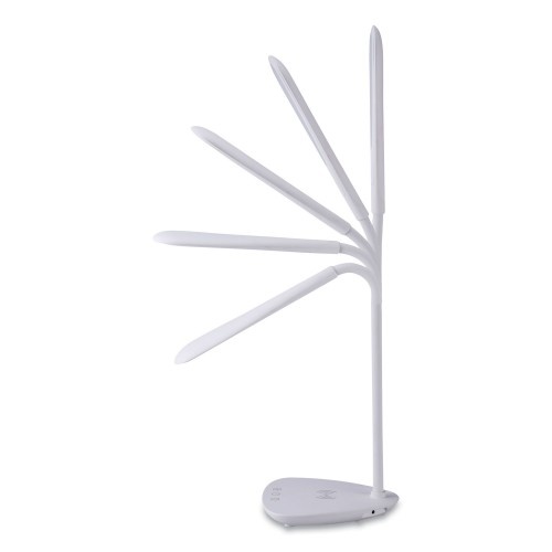 Bostitch Flexible Wireless Charging Led Desk Lamp, 12.88" High, White