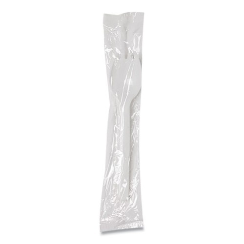 Dixie Individually Wrapped Mediumweight Polystyrene Cutlery, Spork, White, 1,000/Carton