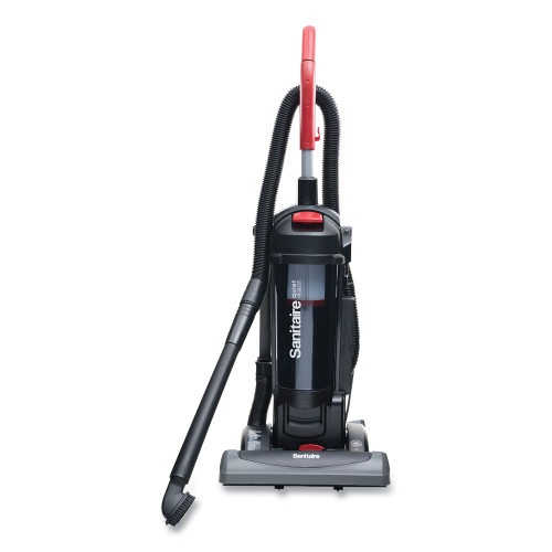 Sanitaire Force Quietclean Upright Vacuum Sc5845b, 15" Cleaning Path, Black