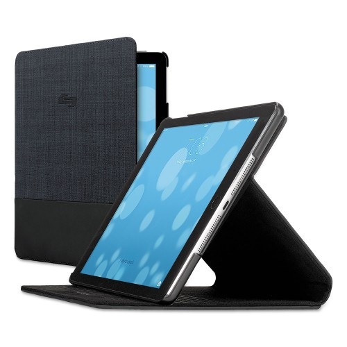 Solo Velocity Slim Case For Ipad Air, Navy/Black