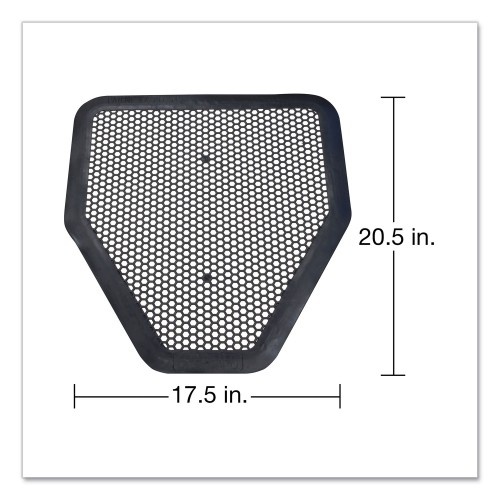 Big-D Deo-Gard Disposable Urinal Mat, Charcoal, Mountain Air, 17.5 X 20.5, 6/Carton