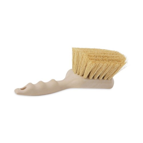 Boardwalk Utility Brush, Cream Tampico Bristles, 5.5" Brush, 3" Tan Plastic Handle