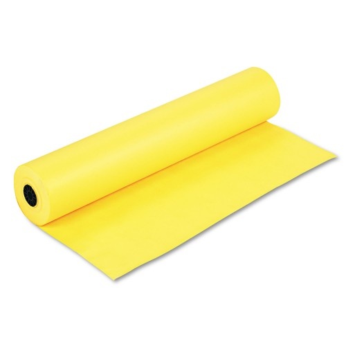 Pacon Rainbow Duo-Finish Colored Kraft Paper, 35 Lb Wrapping Weight, 36" X 1,000 Ft, Canary
