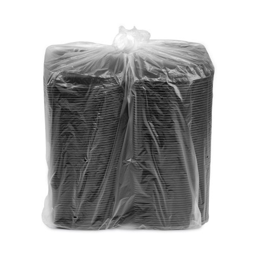 Pactiv Earthchoice Mealmaster Container, 16 Oz, 8.13 X 6.5 X 1, Black, Plastic, 252/Carton