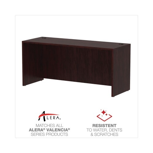 Alera Valencia Series Credenza Shells, 65W X 23.6D X 29.5H, Mahogany