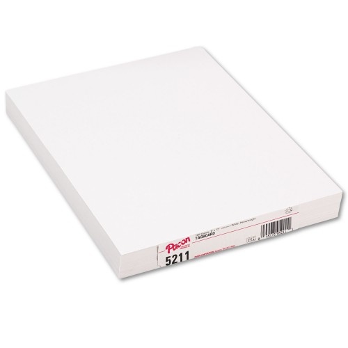 Pacon Heavyweight Tagboard, 12 X 9, White, 100/Pack