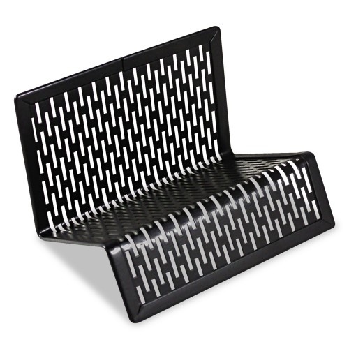 Artistic Urban Collection Punched Metal Business Card Holder, Holds 50 2 X 3.5 Cards, Perforated Steel, Black