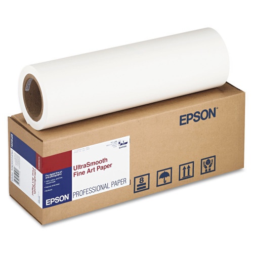 Epson® Hot Press Natural Fine Art Paper Roll, 16 mil, 17 x 50 ft