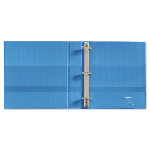 Avery Heavy-Duty Non Stick View Binder With Durahinge And Slant Rings, 3 Rings, 1.5" Capacity, 11 X 8.5, Light Blue,