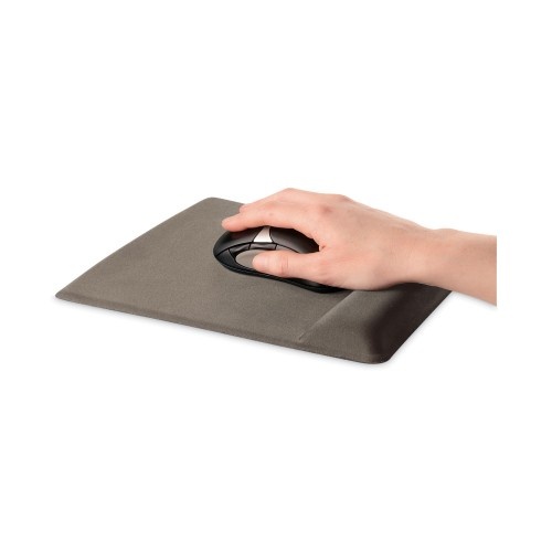 Fellowes Ergonomic Memory Foam Wrist Rest W/Attached Mouse Pad, Black