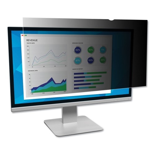 3M Frameless Blackout Privacy Filter For 19.5" Widescreen Monitor, 16:9 Aspect Ratio