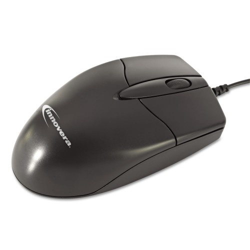 Innovera Mid-Size Optical Mouse, Usb 2.0, Left/Right Hand Use, Black
