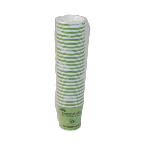 Pactiv Earthchoice Compostable Soup Cup Large, 16 Oz, 3.63" Diameter X 3.88"H, Green, Paper, 500/Carton
