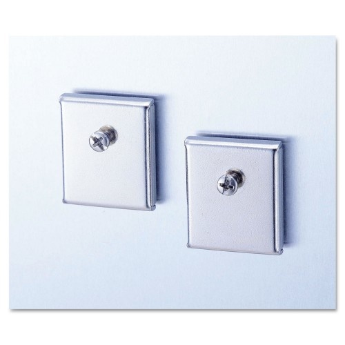 Universal Cubicle Accessory Mounting Magnets, Silver, 2/Set