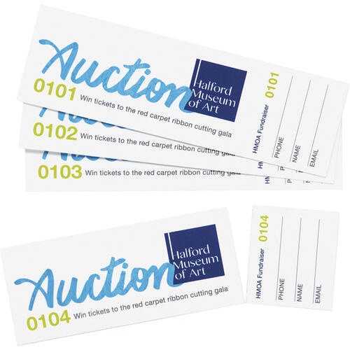 Avery® Blank Tickets With Tear-Away Stubs