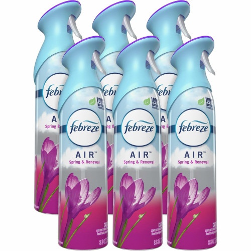 Febreze Air, Spring And Renewal, 8.8 Oz Aerosol, Spray, 6/Carton