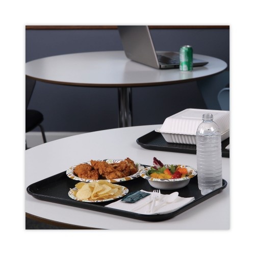 Dixie® Pathways Soak Proof Shield Heavyweight Paper Plates, WiseSize, 8.5  dia, Green/Burgundy, 500/Carton