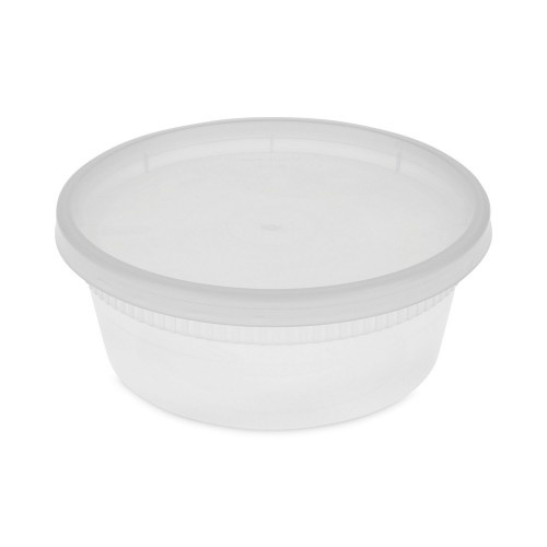 Pactiv Newspring Delitainer Microwavable Container, 8 Oz, 1.13 X 2.8 X 1.33, Clear, Plastic, 240/Carton