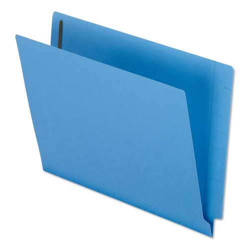 Pendaflex Colored Reinforced End Tab Fasteners Folders, Straight Tab, Letter Size, Blue, 50/Box