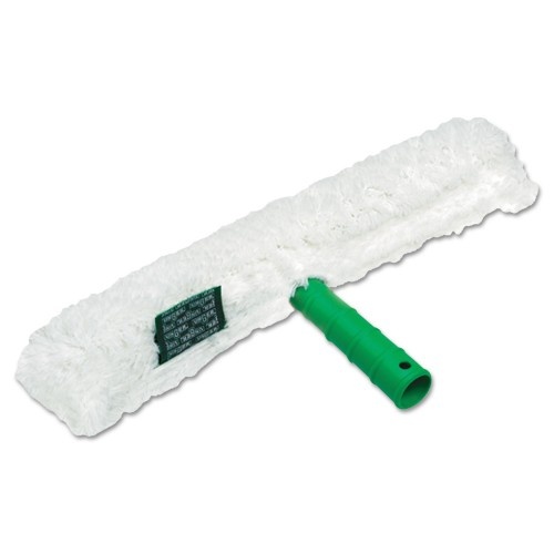 Unger Original Strip Washer With Green Nylon Handle, White Cloth Sleeve, 18" Wide Blade
