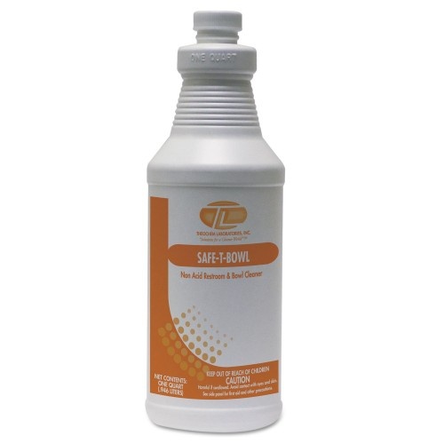 Theochem Safe-T-Bowl Liquid Toilet Bowl Cleaner, 32Oz, Bottle, 12/Carton