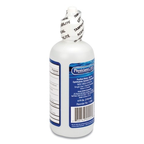 Physicianscare First Aid Refill Components Disposable Eye Wash, 4 Oz Bottle