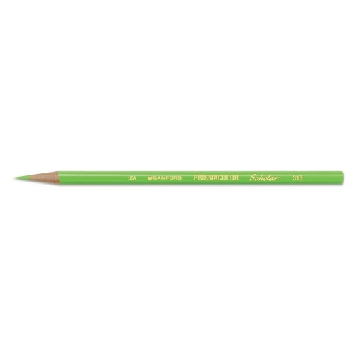 Prismacolor Scholar Colored Pencil Set, 3 Mm, 2B (#2), Assorted Lead/Barrel Colors, Dozen