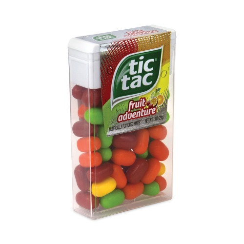 Tic Tac Fruit Adventure Mints, 1 Oz Flip-Top Dispenser, 12/Carton, Ships In 1-3 Business Days