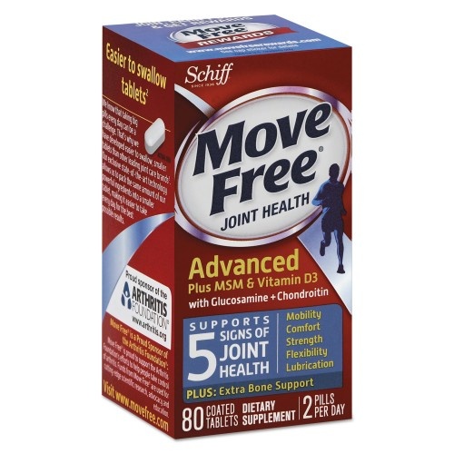 Move Free Advanced Plus Msm & Vitamin D3 Joint Health Tablet, 80 Count