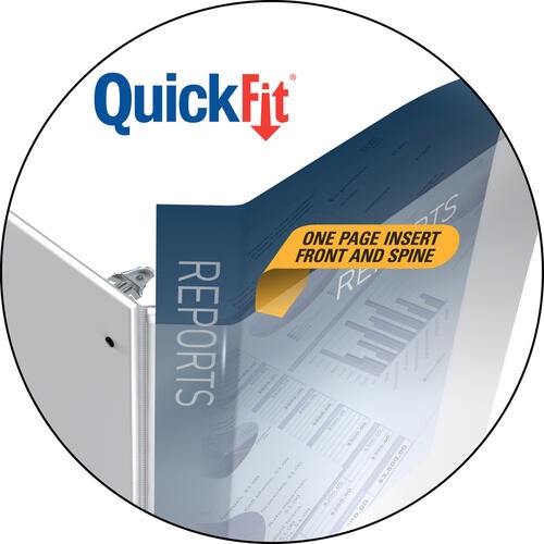 Quickfit Round Ring Deluxe Letter Spreadsheet Binder
