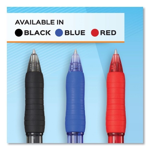 Paper Mate Profile Gel Pen, Retractable, Medium 0.7 Mm, Black Ink, Translucent Black Barrel, Dozen
