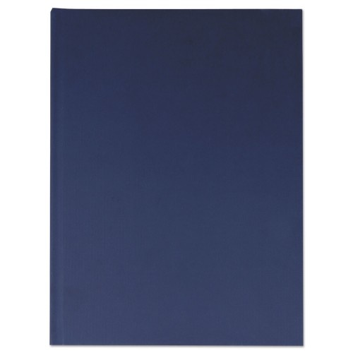 Universal Casebound Hardcover Notebook, Wide/Legal Rule, Dark Blue, 10.25 X 7.68, 150 Sheets