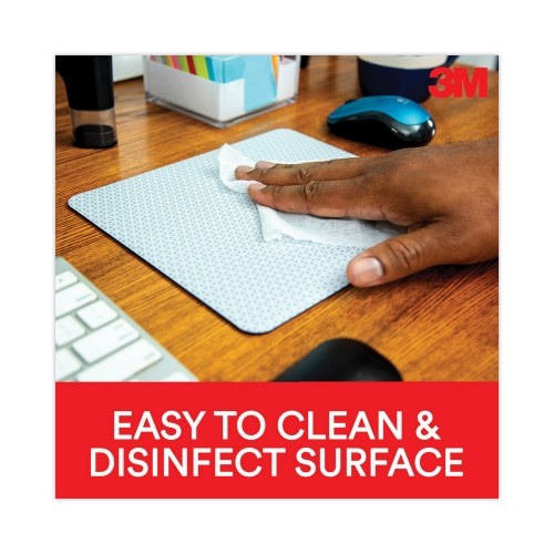 3M Precise Mouse Pad, Nonskid Back, 9 X 8, Gray/Bitmap