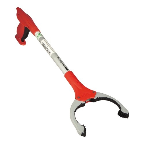 Unger Nifty Nabber Extension Arm With Claw, 18", Aluminum/Red
